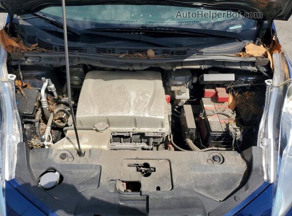 1N4BZ0CP6HC303792 2017 NISSAN LEAF Синий Вид задней части салона