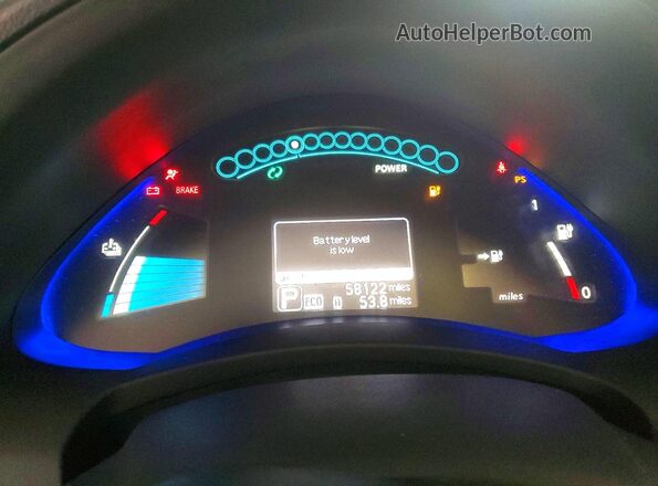 1N4BZ0CP7HC307298 2017 NISSAN LEAF Серебряный Вид щитка приборов
