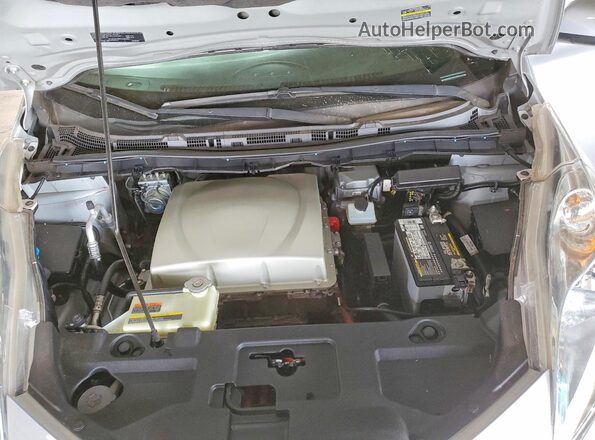 1N4BZ0CP7HC307298 2017 NISSAN LEAF Серебряный Вид задней части салона