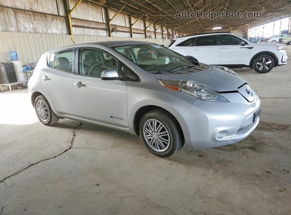 1N4BZ0CP7HC307298 2017 NISSAN LEAF Серебряный Передняя правая четверть