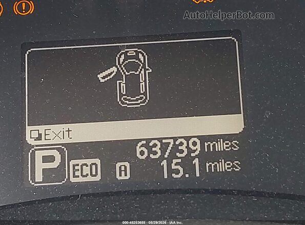 1N4BZ0CP8HC304295 2017 NISSAN LEAF Черный Вид щитка приборов
