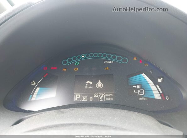 1N4BZ0CP8HC304295 2017 NISSAN LEAF Черный Панорамный вид салона 360°