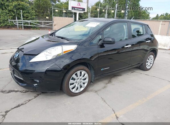 1N4BZ0CP8HC304295 2017 NISSAN LEAF Черный Передняя левая четверть