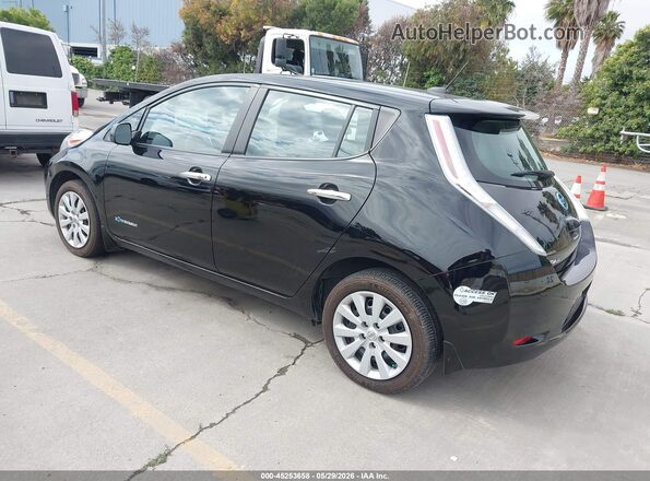 1N4BZ0CP8HC304295 2017 NISSAN LEAF Черный Задняя левая четверть
