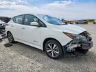 2019 Nissan Leaf S Plus White vin: 1N4BZ1CP2KC318237