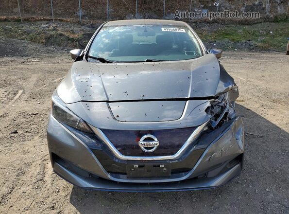 1N4BZ1CP4KC320278 2019 NISSAN LEAF Gray Դիմացի տեսք