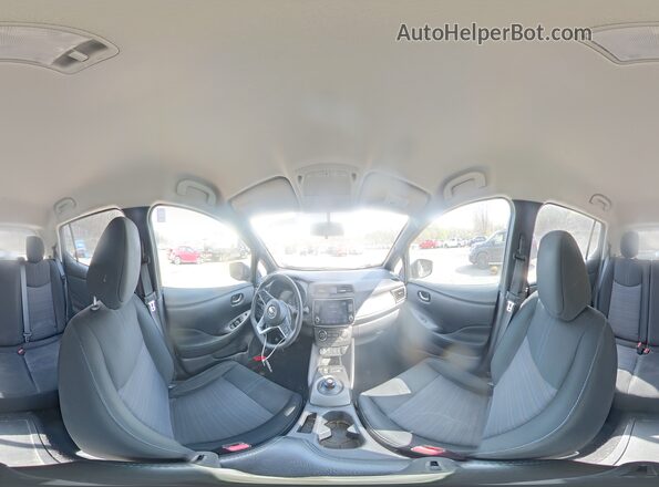 1N4BZ1CP4KC320278 2019 NISSAN LEAF Gray VIN կոդի պիտակի տեսք