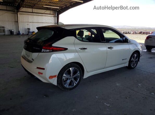 1N4BZ1CP5KC311959 2019 NISSAN LEAF Белый Задняя правая четверть