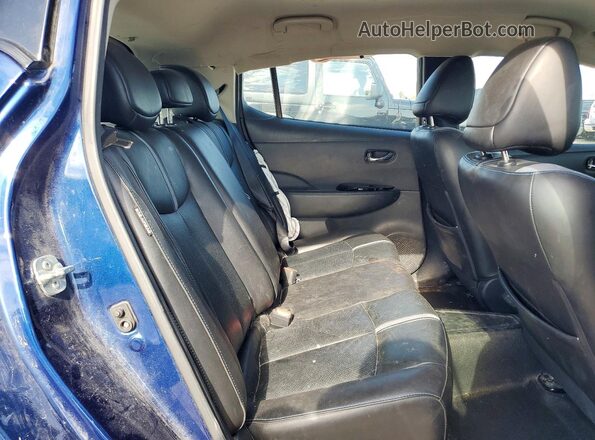 1N4BZ1DP6LC301862 2020 NISSAN LEAF Blue Widok tylnych siedzeń