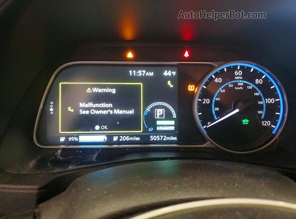 1N4BZ1DP9LC300317 2020 NISSAN LEAF Белый Вид щитка приборов