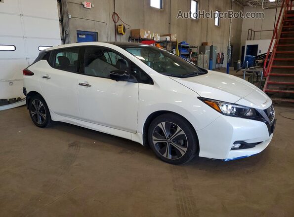 1N4BZ1DP9LC300317 2020 NISSAN LEAF Белый Передняя правая четверть
