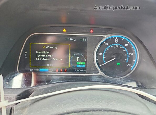 1N4CZ1CV5SC564167 2025 NISSAN LEAF Красный Вид щитка приборов