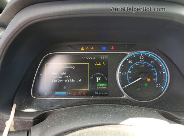 1N4CZ1CV9SC566956 2025 NISSAN LEAF Black Vista del cuadro de instrumentos