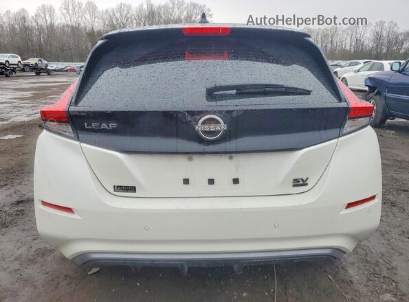 1N4CZ1CVXPC563281 2023 NISSAN LEAF White Вид ззаду