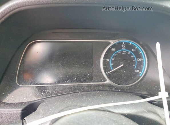 1N4CZ1CVXPC563281 2023 NISSAN LEAF White Вид щитка приладів