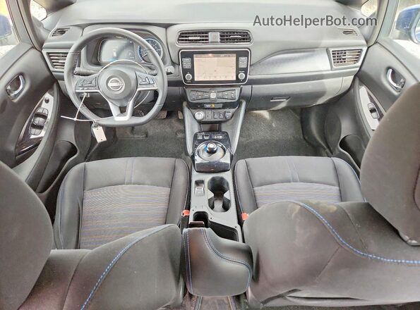 1N4CZ1CVXSC560406 2025 NISSAN LEAF Blue Вид панелі приладів