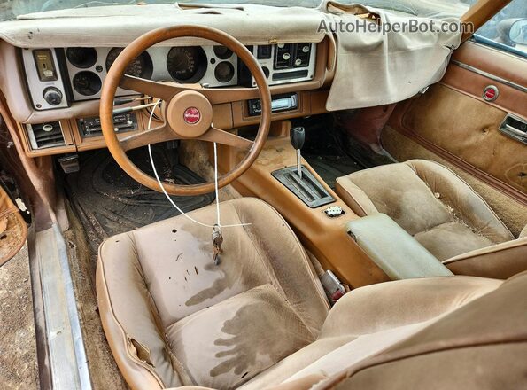 1S87L9L615516 1979 CHEVROLET CAMARO Коричневый Вид панели приборов