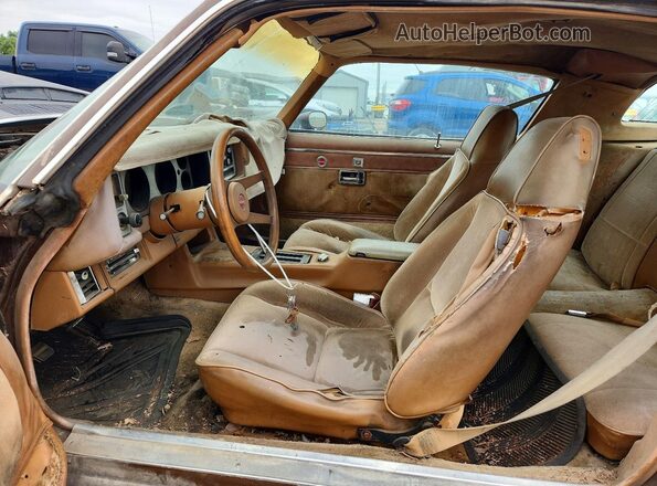 1S87L9L615516 1979 CHEVROLET CAMARO Коричневый Вид салона спереди