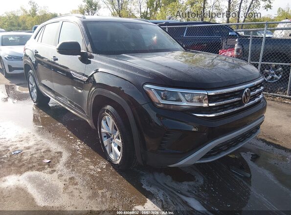 1V2AC2CA8MC237799 2021 VOLKSWAGEN ATLAS Черный Передняя правая четверть