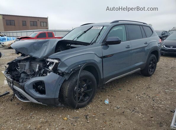 1V2CR2CA3SC518588 2025 VOLKSWAGEN ATLAS Gray წინა მარცხენა ხედი სამი მეოთხედიდან