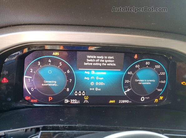 1V2DE2CA8SC217038 2025 VOLKSWAGEN ATLAS Blue Вид щитка приладів