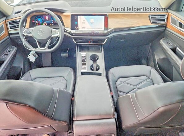 1V2DN2CA6TC511832 2026 VOLKSWAGEN ATLAS White Առջևի վահանակի տեսք