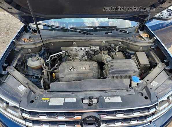 1V2DP2CAXKC586459 2019 VOLKSWAGEN ATLAS Синий Вид подкапотного пространства