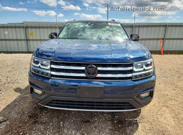 1V2DP2CAXKC586459 2019 VOLKSWAGEN ATLAS Синий Вид спереди