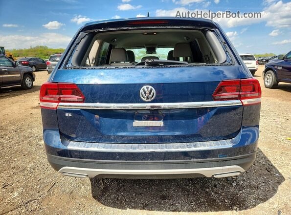 1V2DP2CAXKC586459 2019 VOLKSWAGEN ATLAS Синий Вид сзади