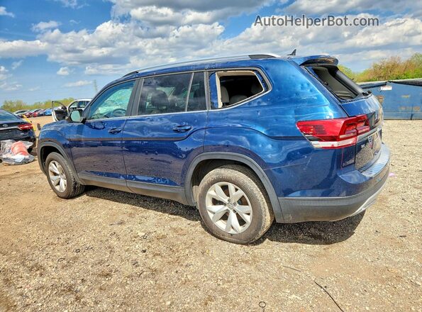 1V2DP2CAXKC586459 2019 VOLKSWAGEN ATLAS Синий Задняя левая четверть