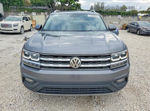 1V2DR2CA1JC589789 2018 VOLKSWAGEN ATLAS Gray Вид спереду