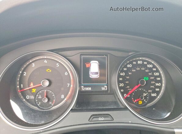1V2DR2CA1JC589789 2018 VOLKSWAGEN ATLAS Gray Вид щитка приладів