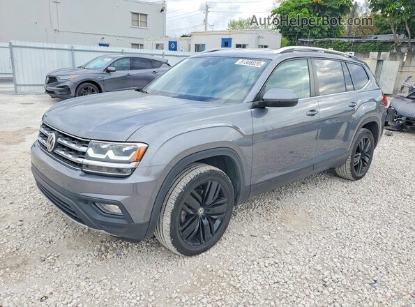 1V2DR2CA1JC589789 2018 VOLKSWAGEN ATLAS Gray Передня ліва чверть