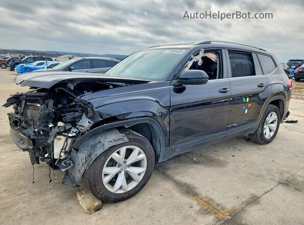1V2DR2CA9JC540551 2018 VOLKSWAGEN ATLAS Черный Передняя левая четверть