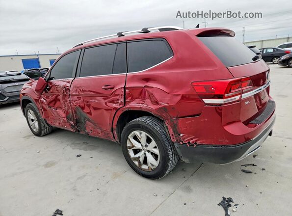 1V2ER2CA1JC523148 2018 VOLKSWAGEN ATLAS Red უკანა მარცხენა