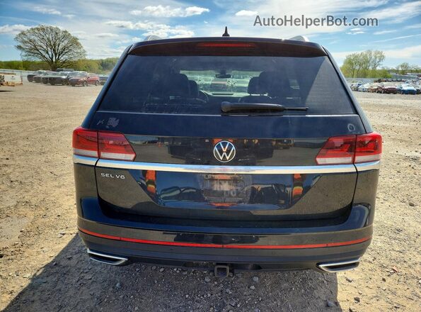 1V2ER2CA9MC504285 2021 VOLKSWAGEN ATLAS Black Вид ззаду