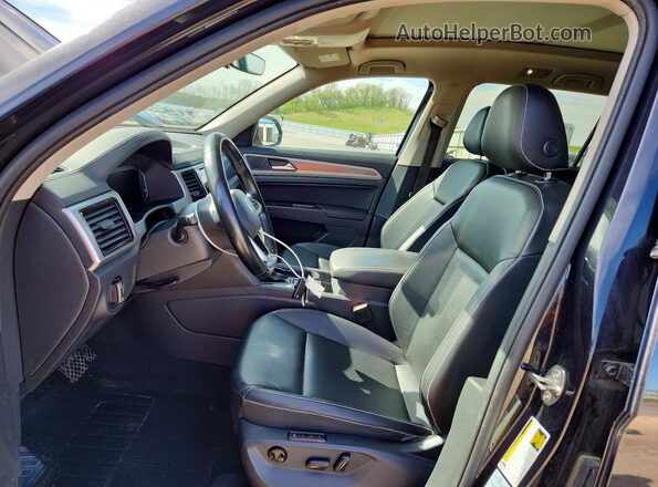 1V2ER2CA9MC504285 2021 VOLKSWAGEN ATLAS Black Вид салону спереду