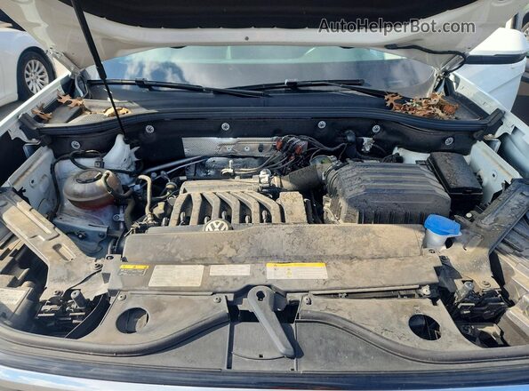 1V2ER2CA9MC575003 2021 VOLKSWAGEN ATLAS White Vista del compartimento del motor