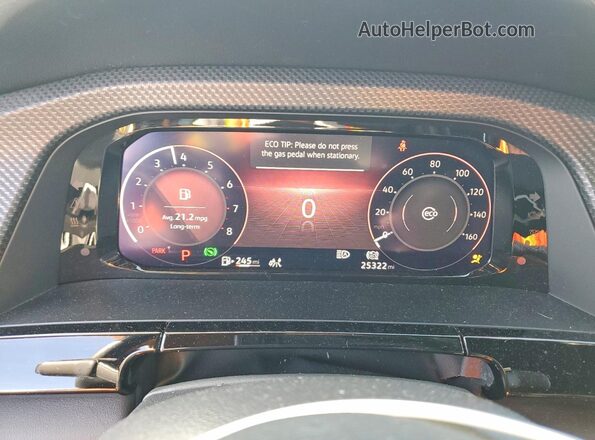 1V2FE2CA6RC231149 2024 VOLKSWAGEN ATLAS White Widok zestawu wskaźników