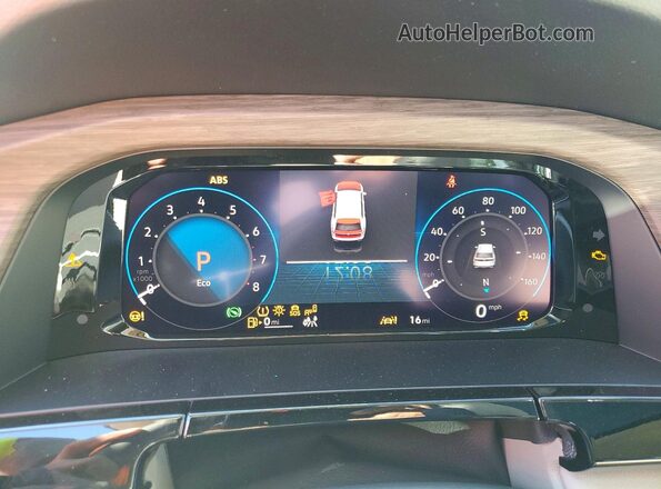 1V2FN2CA3TC529679 2026 VOLKSWAGEN ATLAS Белый Вид щитка приборов