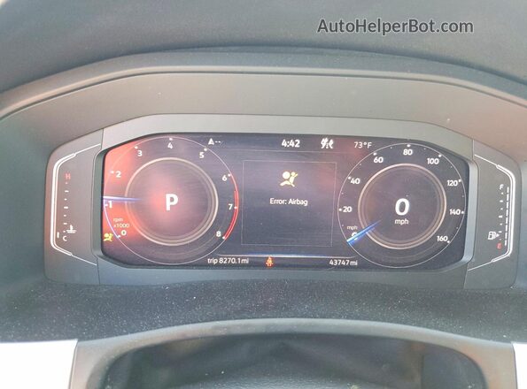 1V2HE2CA1PC206780 2023 VOLKSWAGEN ATLAS White Widok zestawu wskaźników