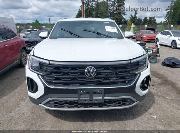 1V2HE2CA5SC228029 2025 VOLKSWAGEN ATLAS White Widok zestawu wskaźników