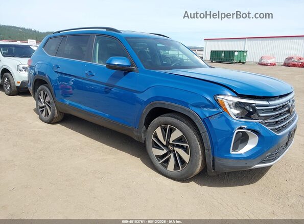 1V2HN2CA7TC553413 2026 VOLKSWAGEN ATLAS Синий Передняя правая четверть