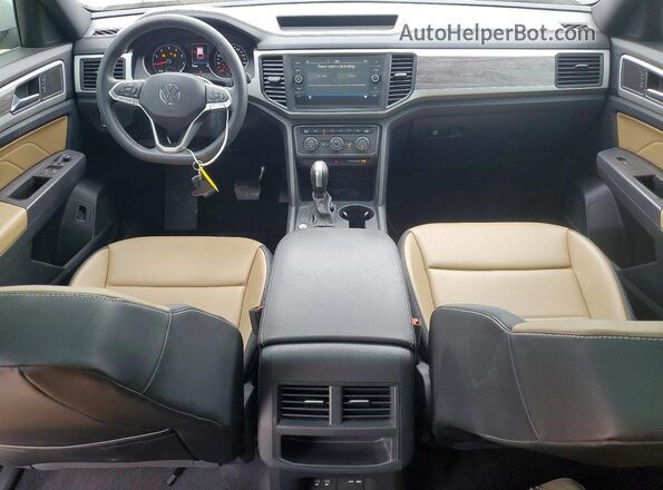 1V2JE2CA0MC238567 2021 VOLKSWAGEN ATLAS Белый Вид панели приборов