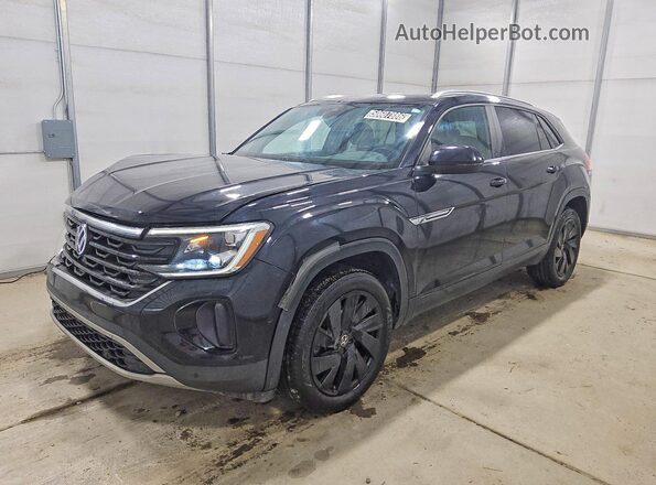1V2JE2CA4RC200136 2024 VOLKSWAGEN ATLAS Черный Передняя левая четверть