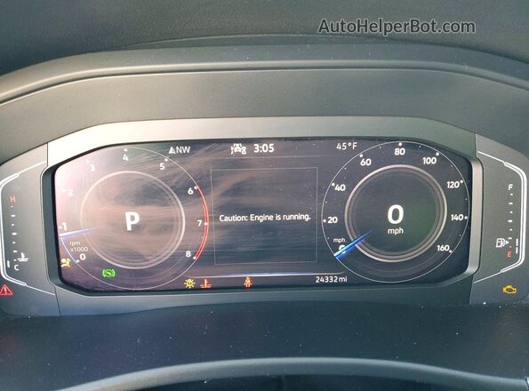 1V2JR2CAXPC519042 2023 VOLKSWAGEN ATLAS Gray Instrument cluster view