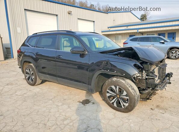 1V2LR2CA1RC565354 2024 VOLKSWAGEN ATLAS Черный Передняя правая четверть
