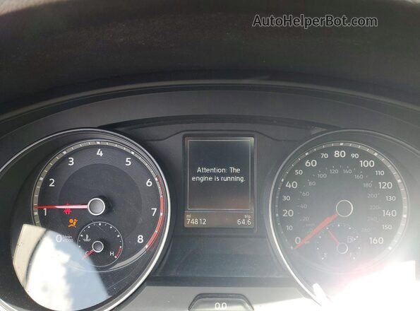 1V2LR2CA2KC520753 2019 VOLKSWAGEN ATLAS Белый Вид щитка приборов