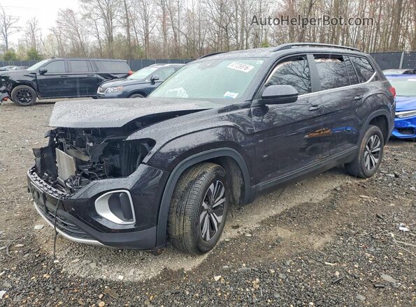 1V2LR2CA2RC604887 2024 VOLKSWAGEN ATLAS Черный Передняя левая четверть