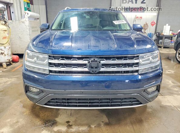 1V2LR2CA6JC540681 2018 VOLKSWAGEN ATLAS Blue Вид спереду